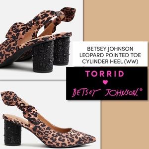 Torrid Betsey Johnson Leopard Cylinder Heels 8 1/2